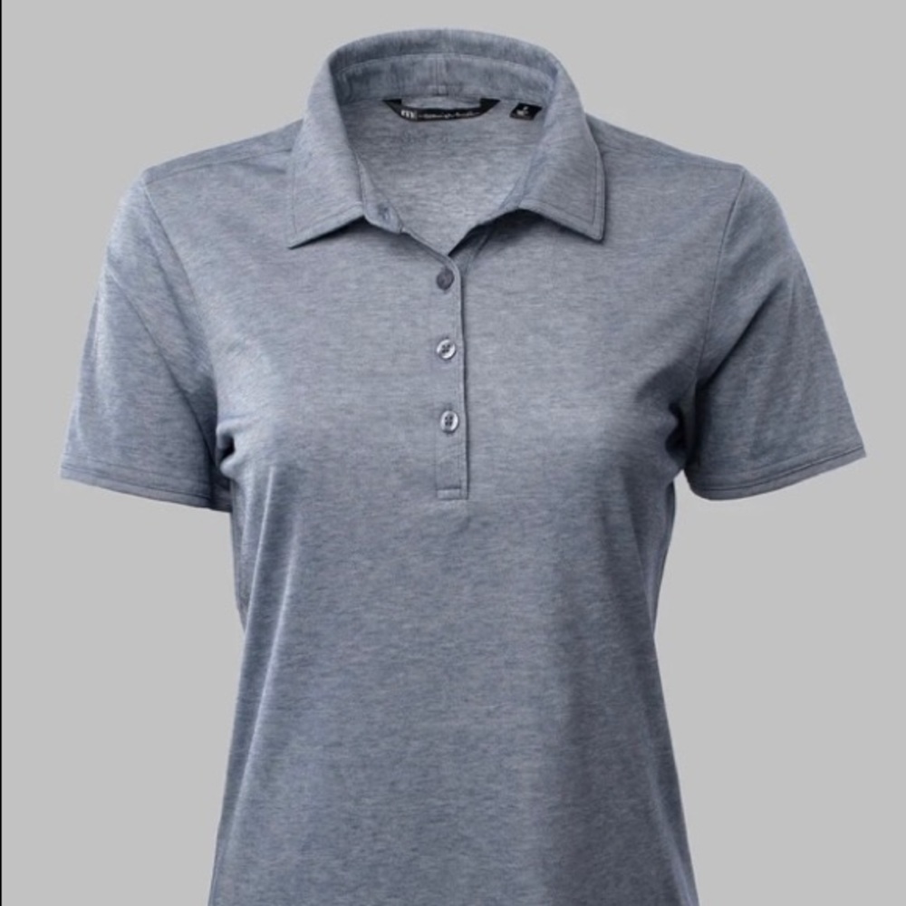 Travis Mathew She Classy Polo M Heather Indigo NWT